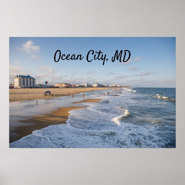 Affiche Beach at Ocean City (Devant)