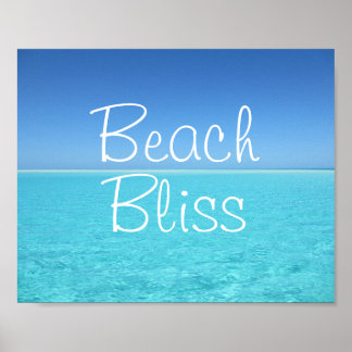 Affiche Beach Bliss Tropical Paradise