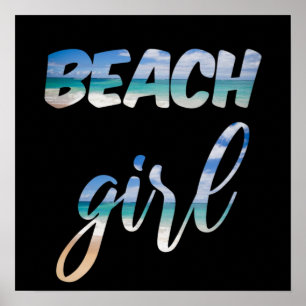 Affiche Beach Girl