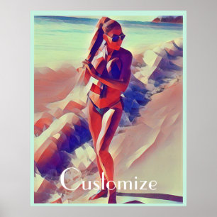 Affiche Beach Girl Thunder_Cove