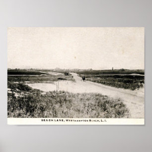 Affiche Beach Lane, Westhampton, New York, Vintage