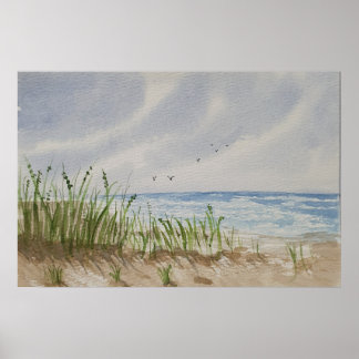 Affiche Beach painting 