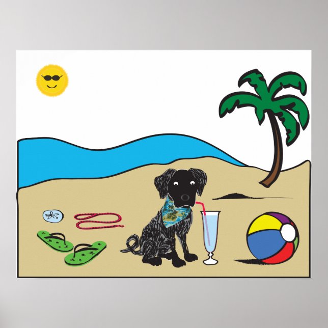 Affiche Beach Pup (Devant)