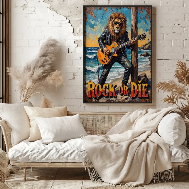 Affiche Beach Rocker : Lion (Créateur téléchargé)