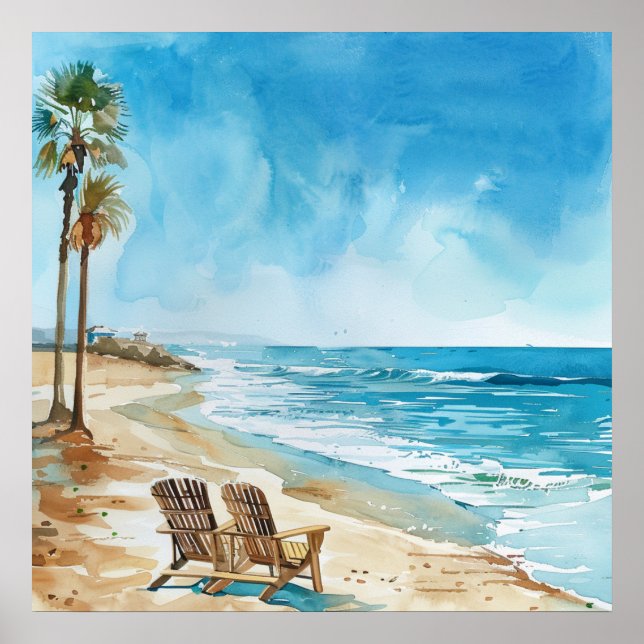 Affiche Beach Scene (Devant)