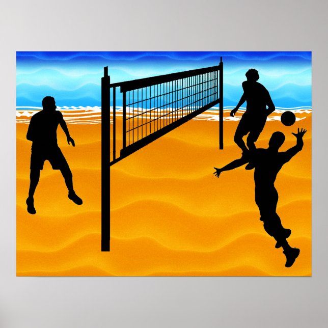 Affiche Beach Volleyball (Devant)