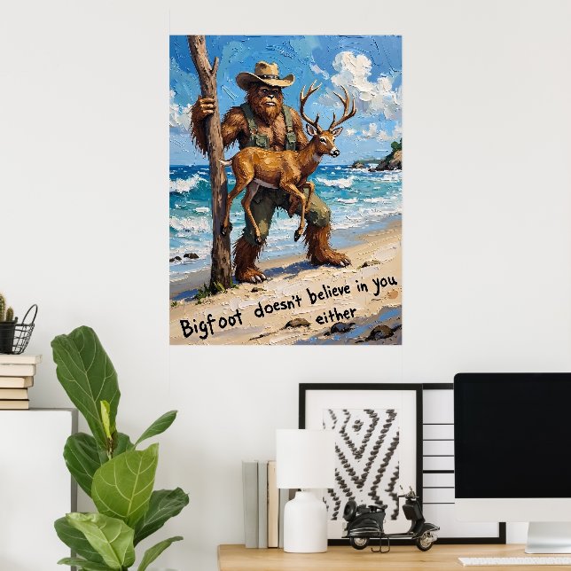 Affiche Beachcomber Bigfoot : Une découverte inattendue (Bureau à domicile)