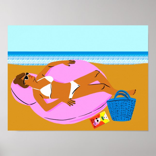 Affiche Beachy Keen - rose (Devant)