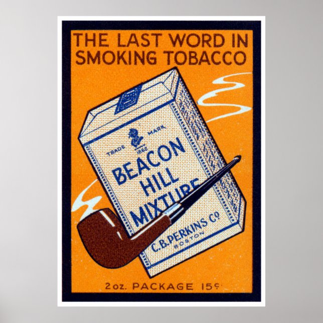 Affiche Beacon Hill Pipe Tobacco 1910 (Devant)