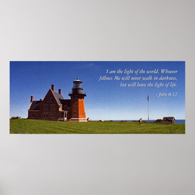 Affiche Beacon of Southeast Block Island ( With Words)) (Devant)