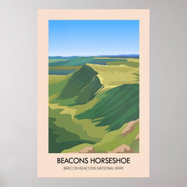 Affiche Beacons Horseshoe Brecon Beacons National Park (Devant)