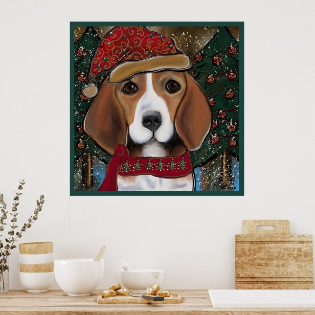 Affiche Beagle (Cuisine)