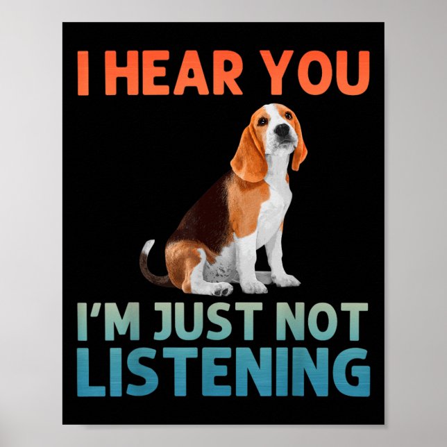 Affiche Beagle Art Pour Hommes Femmes Beagle Thème Beagle (Devant)
