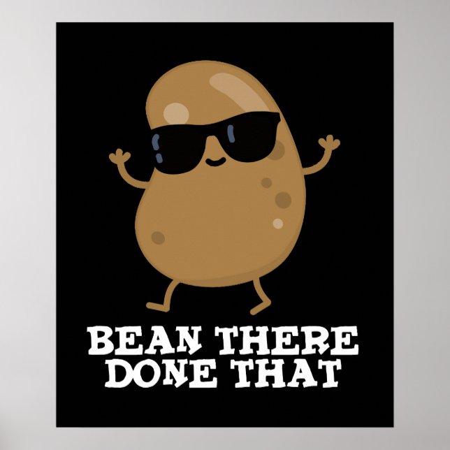 Affiche Bean Là Fait Ce Drôle Bean Pun Dark BG (Devant)