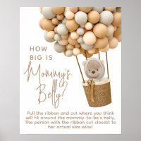Bear Balloons Modern How Big Is Mommy's Belly jeu