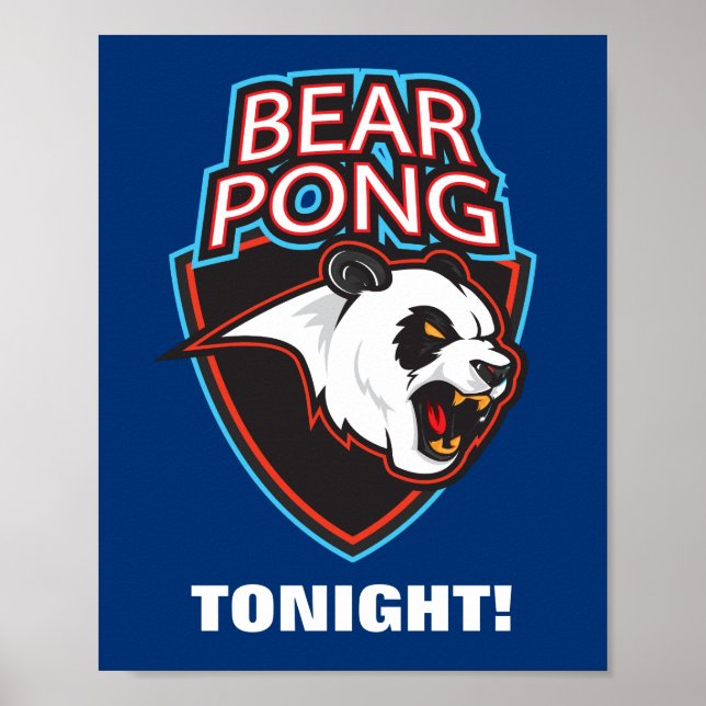 Affiche Bear Pong Beer Pong (Devant)