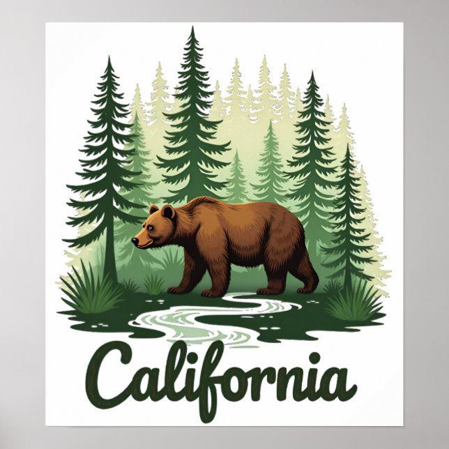 Affiche Bear Sanctuary californie (Devant)
