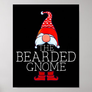 Affiche Bearded Gnome Family Matching Group Christmas Outf