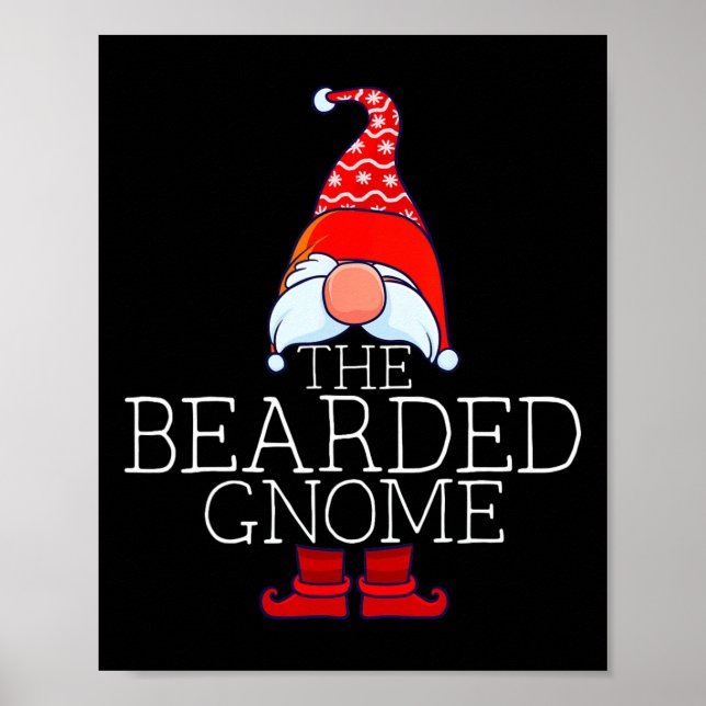 Affiche Bearded Gnome Family Matching Group Christmas Outf (Devant)