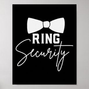 Affiche Bearer Ring Fête de mariage Escadron de sécurité D