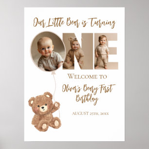 Affiche Beary Premier anniversaire Petit ours Bear Photo B