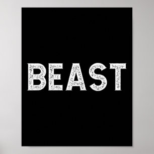 Affiche Beast Cool Hommes Gym Entraînement Sport Muscle Co