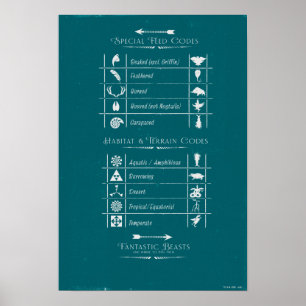 Affiche BEASTS FANTASTIQUES ET OÙ LES TROUVER™Code Graphiq