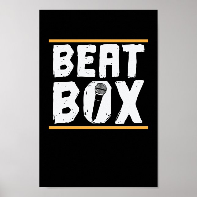 Affiche Beatbox Bühne und ein Mikrofon (Devant)