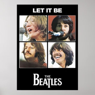 Affiche beatles, rock classique, groupe vintage, musique b