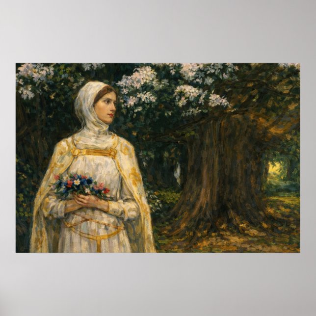 Affiche Beatrice par John William Waterhouse (Devant)