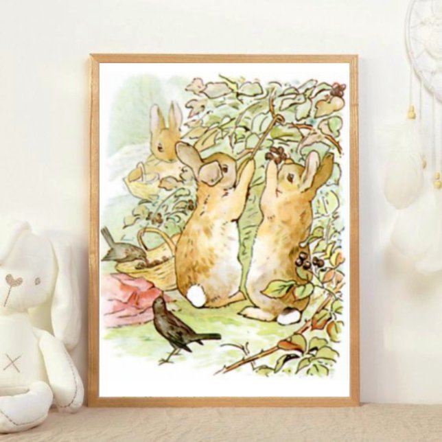 Affiche Beatrix Potter du conte de Pierre le lapin (Créateur téléchargé)