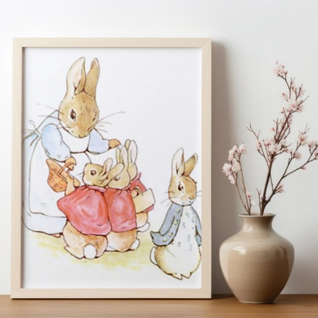 Affiche Beatrix Potter du conte de Pierre le lapin (Créateur téléchargé)