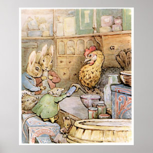 Affiche Beatrix Potter Le conte du gingembre et des chaton