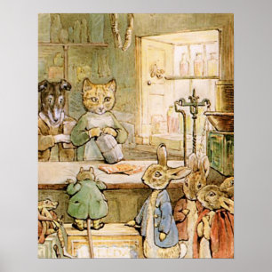 Affiche Beatrix Potter Le conte du gingembre et des chaton