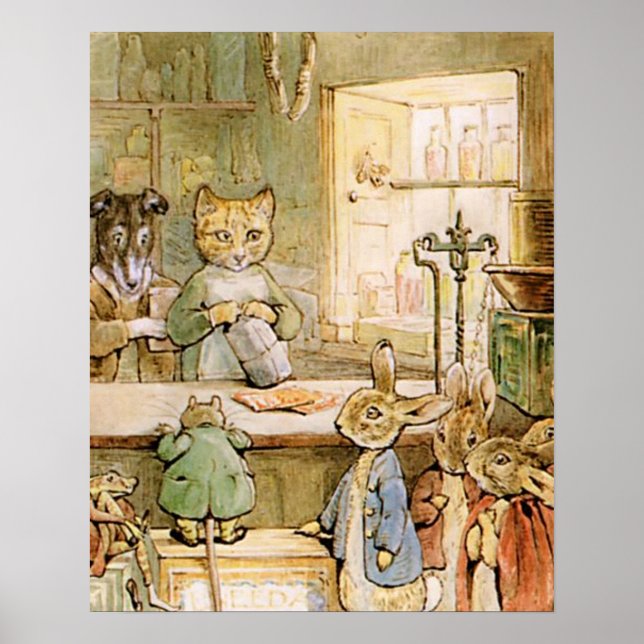 Affiche Beatrix Potter Le conte du gingembre et des chaton (Devant)