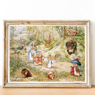 Affiche Beatrix Potter Peter and Friends Forest Walk