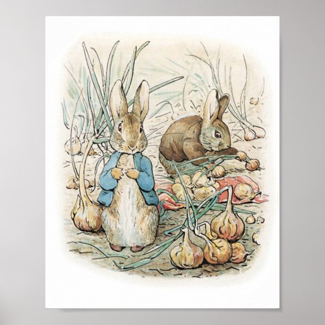 Affiche Beatrix Potter Peter Rabbit et Benjamin Bunny (Devant)