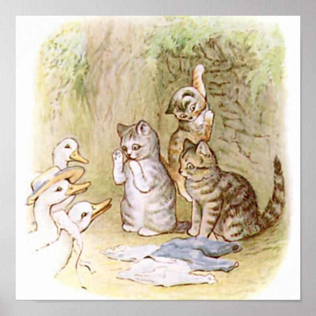 Affiche Beatrix Potter, Tom Kitten, Custom (Devant)