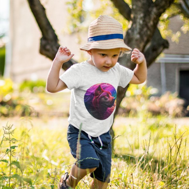 Affiche Beau art de chien coloré (Créateur téléchargé)