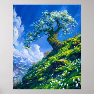 Affiche Beau Bonsai Tree sur Spring Hill