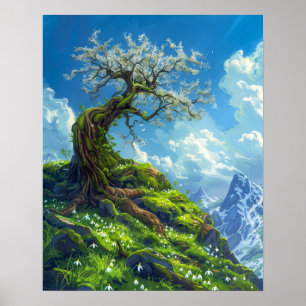 Affiche Beau Bonsai Tree sur Spring Hill