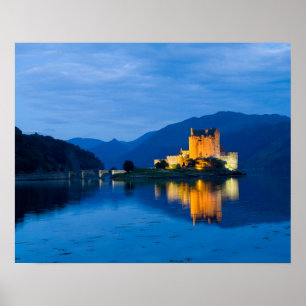 Affiche Beau château d'Eileen Donan à Dornie occidental