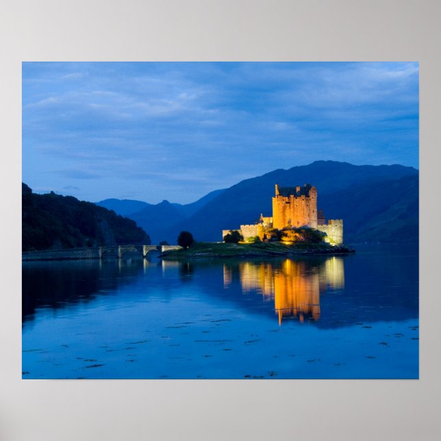 Affiche Beau château d'Eileen Donan à Dornie occidental (Devant)
