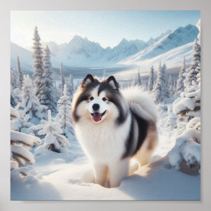 Affiche Beau chien Yakutian Laika