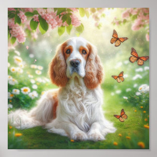 Affiche beau Clumber Spaniel