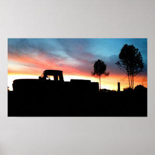 Affiche Beau coucher de soleil