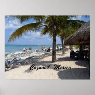 Affiche Beau Cozumel, Mexique