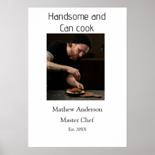 Affiche Beau et peut cuisiner ajouter nom master chef date