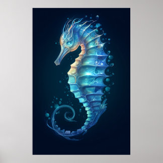 Affiche Beau Ethereal Seahorse