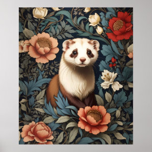 Affiche Beau Ferret William Morris Inspiré